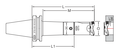 Adjustable 80° Twin Cutter Boring System-SET