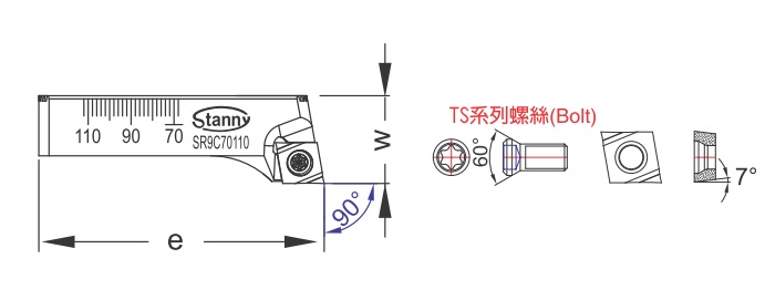 90°菱形精搪孔刀座