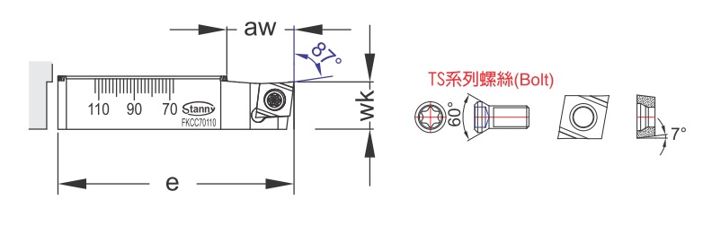 菱形精搪孔反搪刀座