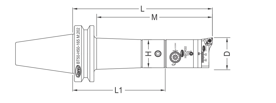 Taper Shank, Body and Rhombus Cutting Insert Holder