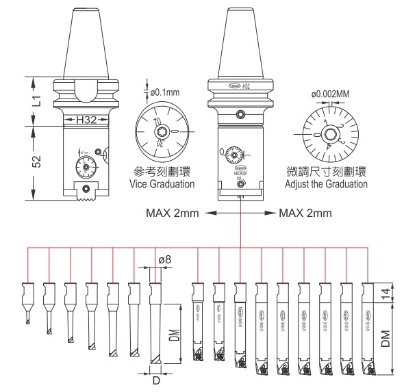 Micro-Finishing Cutter Fine Boring System