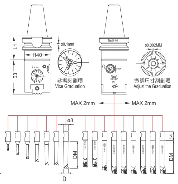 Micro-Finishing Cutter Fine Boring System