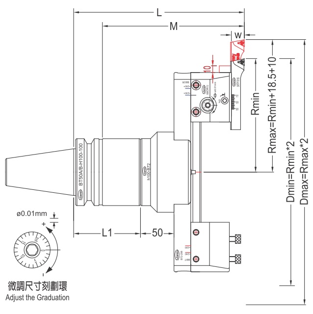 DBT-BBOR72 大孔徑微調精搪孔刀